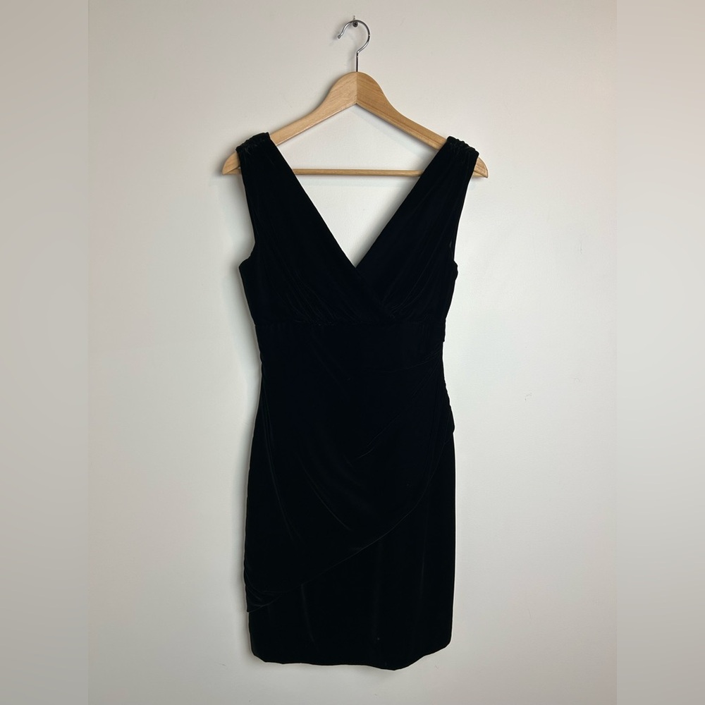 Vintage Nicole Miller Black Velvet Dress